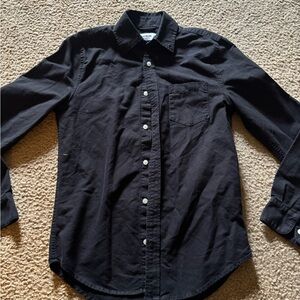 Buck Mason Button Up Collar Shirt Black Size XS Men